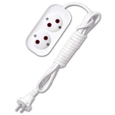  Удлинитель 2х2м без заземл. 6А IP20 У6-011 ШВВП 2х0.75 UNIVersal 9631911 