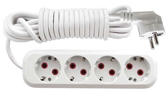  Удлинитель 4х10м с заземл. 10А IP20 У10-555 ПВС 3х1 UNIVersal 555-10 