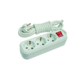 Удлинитель 3х3м с заземл. 16А IP20 с выкл. Makel MGP213 