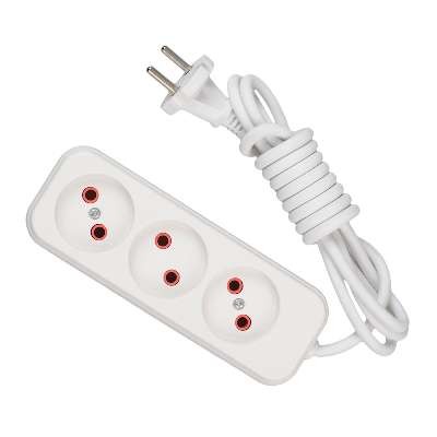  Удлинитель 3х2м без заземл. 10А IP20 LEZARD 720-0302-303 