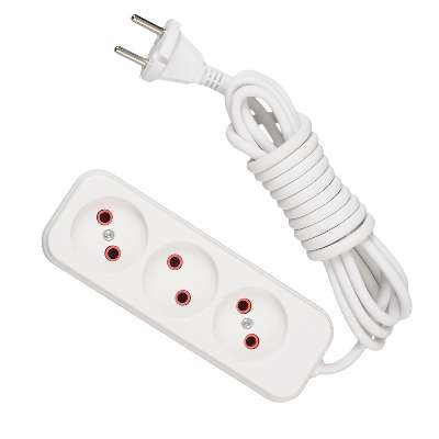  Удлинитель 3х5м без заземл. 10А IP20 LEZARD 720-0305-303 