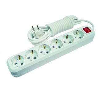  Удлинитель 6х5м с заземл. 16А IP20 с выкл. Makel MGP234 