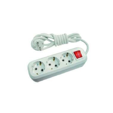  Удлинитель 3х2м с заземл. с выкл.16А IP20 Makel MGP212 