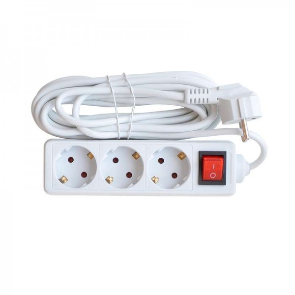 Удлинитель SMART 3х5м с заземл. 10А 8435 IN HOME 4690612010380 