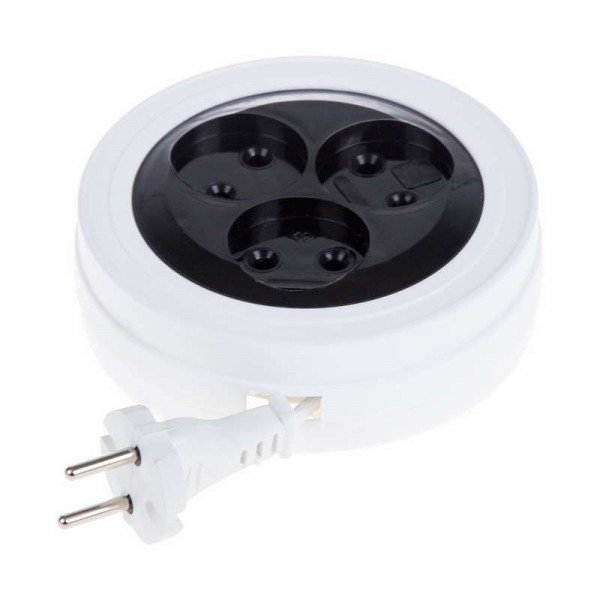  Удлинитель 3х3м STANDART ПВС 2х0.75 рулетка PROCONNECT 11-2420 