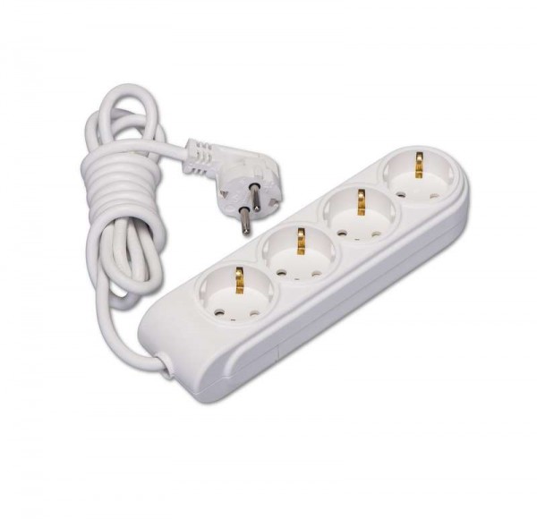  Удлинитель 4х10м с заземл. 16А защ. шторки Makel N4210083 
