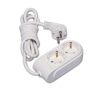 Удлинитель 2х3м с заземл. 16А защ. шторки (ПВС 3х1.5) Makel N2210044 