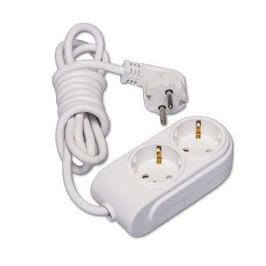  Удлинитель 2х2м с заземл. 16А защ. шторки (ПВС 3х1.5) Makel N2210034 