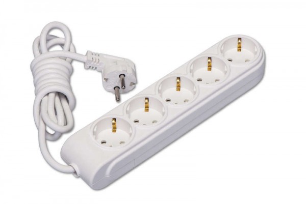  Удлинитель 5х15м с заземл. 16А защ. шторки Makel N5210093 