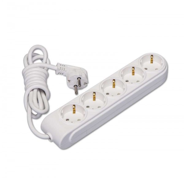  Удлинитель 5х5м с заземл. 16А защ. шторки Makel N5210063 