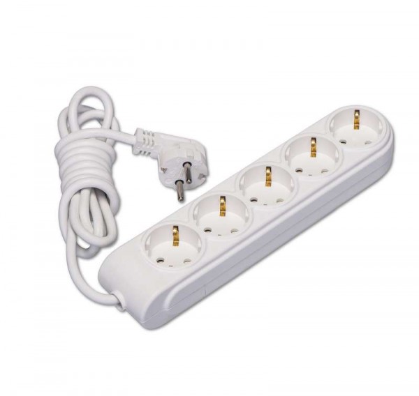  Удлинитель 5х3м с заземл. 16А защ. шторки (ПВС 3х1.5) Makel N5210044 