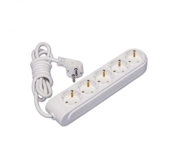  Удлинитель 5х2м с заземл. 16А защ. шторки (ПВС 3х1.5) Makel N5210034 