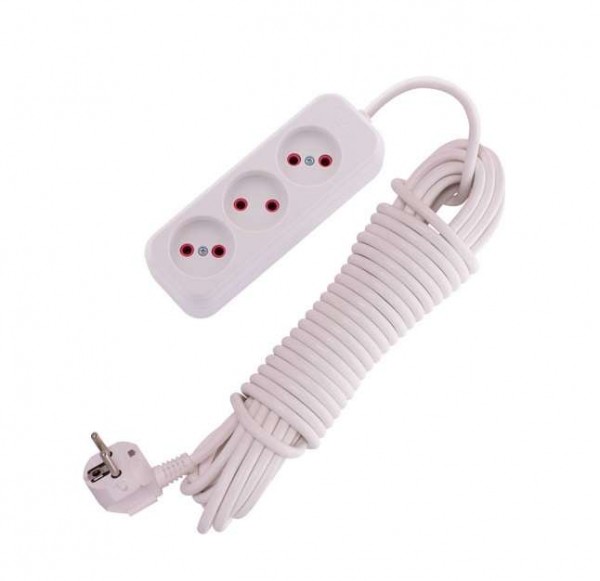  Удлинитель 3х10м без заземл. 16А IP20 LEZARD 720-0310-303 