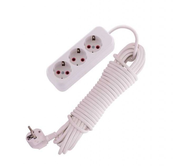  Удлинитель 3х10м с заземл. 16А IP20 LEZARD 720-0310-301 