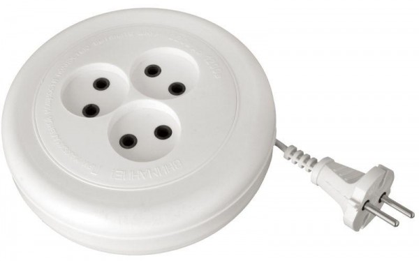  Удлинитель 3х3м без заземл. 6А IP20 SR 3х3-R УХ6-103 ШВВП Volsten 12432 