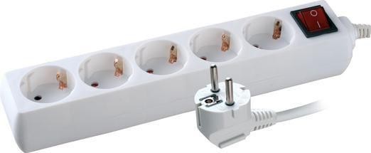  Удлинитель 5х1.5м с заземл. выключ. 16А IP20 S 5х1.5-ZDV Volsten 9330 
