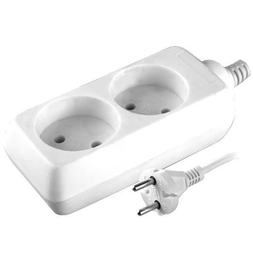  Удлинитель 2х5м без заземл. 10А IP20 S 2х5 Volsten 9298 