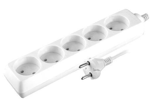  Удлинитель 5х5м без заземл. 10А IP20 S 5х5 Volsten 9307 