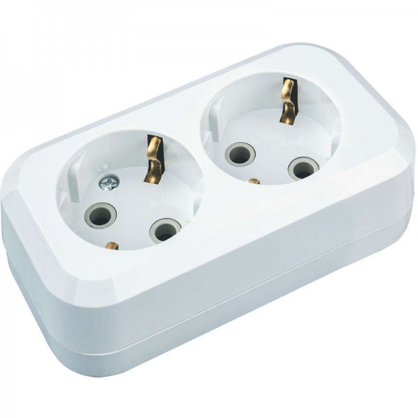  Колодка клеммная 61 582 NCA-BL01-02-E-WH 2гн с заземл. АБС пласт. Navigator 61582 