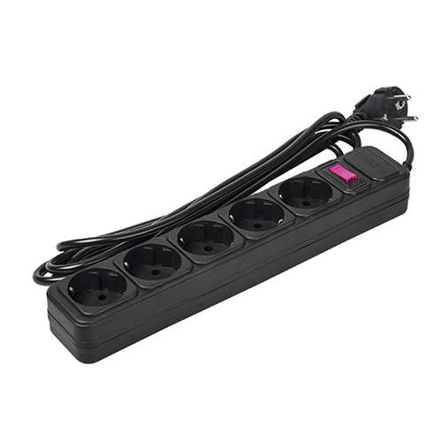  Фильтр сетевой FOP-05GS-180 5х1.8м 10А/2.2кВт с выкл. з/к ПВС 3х0.75 ФАZА 5007628 