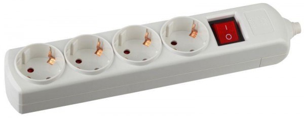  Колодка удлинителя K-4es 4-м с зазeмл. выкл. ЭРА C0045324 