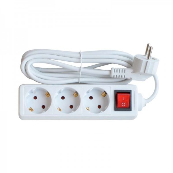  Удлинитель 3GS-3-SMART 3-м с выкл 10А с з/к 3м 8433 IN HOME 4690612010373 