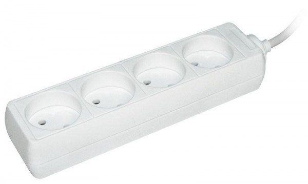  Удлинитель 4х3м без заземл. 10А IP20 У4 2P IEK WYP10-06-04-03-N 