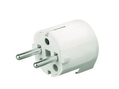  Вилка кабельная 16А 2P+E 230В IP20 с боков. вводом кабеля бел. DKC DIS13083 