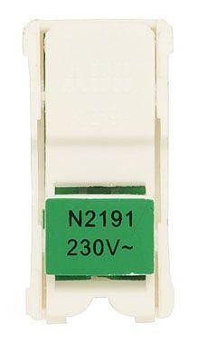  Блок светодиодной подсветки для 1п выкл. и кнопок цоколя зел. ABB 2CLA219100N1001 