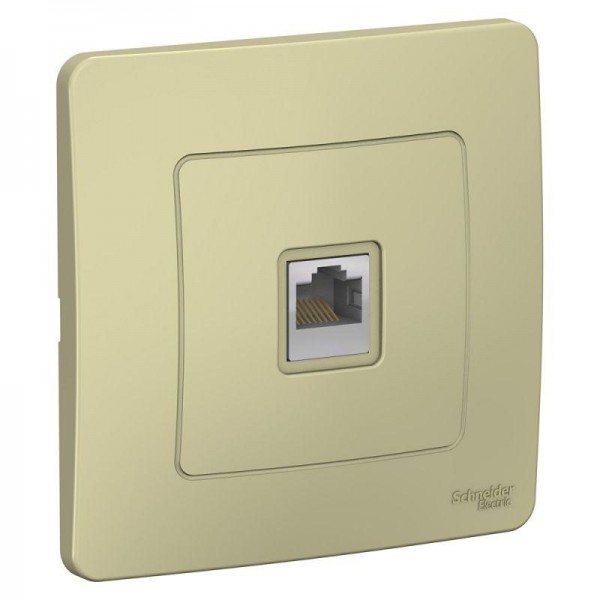  Розетка компьютерная 1-м СП BLANCA RJ45 кат.5e беж. SchE BLNIS045007 