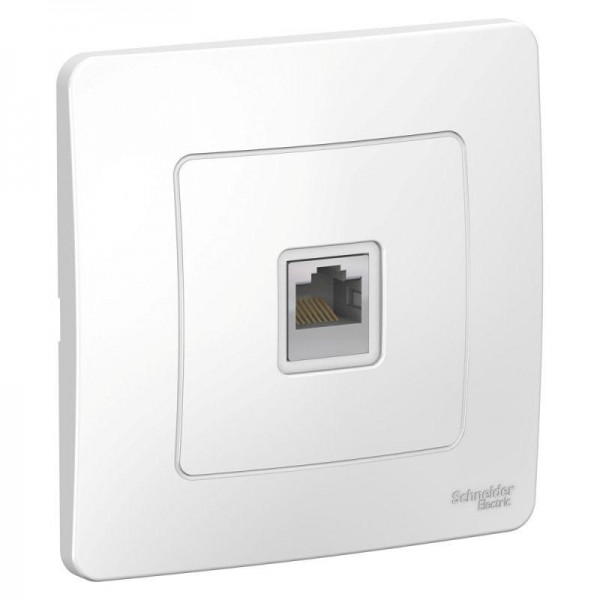  Розетка компьютерная 1-м СП BLANCA RJ45 кат.5e бел. SchE BLNIS045001 