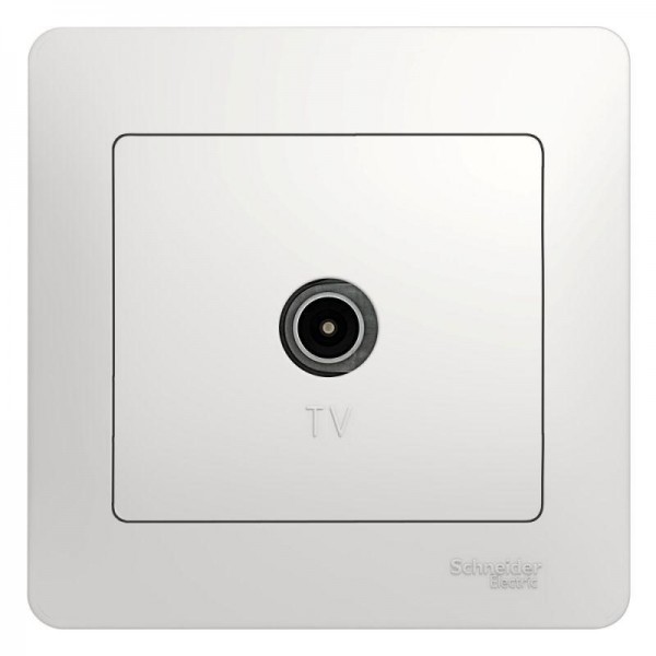  Коннектор TV антенны Glossa в сборе бел. SchE GSL000196 