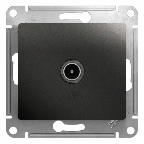  Механизм розетки TV Glossa 1DB оконечной антрацит SchE GSL000791 