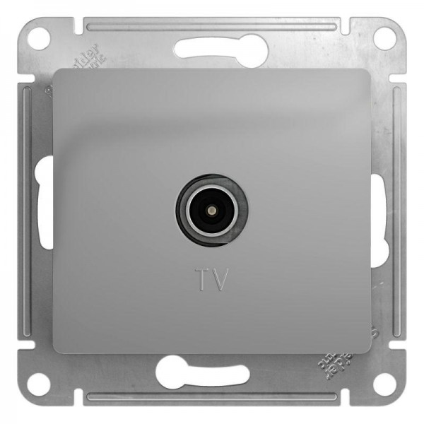  Механизм розетки TV 1-м СП Glossa проходной 4DB алюм. SchE GSL000392 