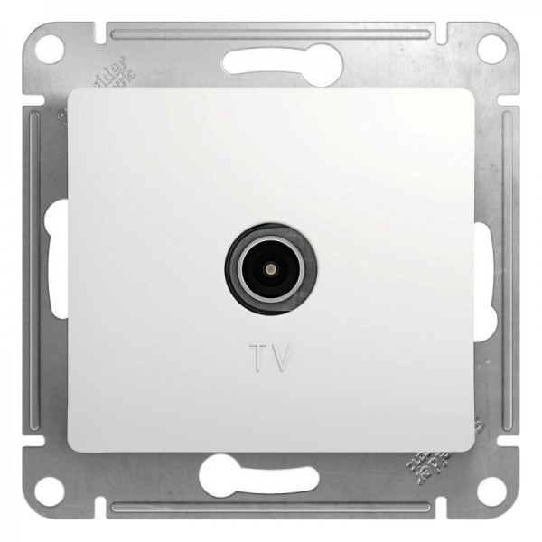  Механизм розетки TV 1-м СП Glossa 1DB бел. SchE GSL000191 