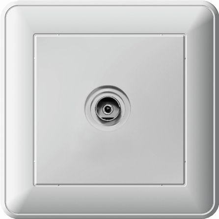  Коннектор TV антенны 1-м СП W59 в сборе оконечная бел. SchE RTS-151-18 