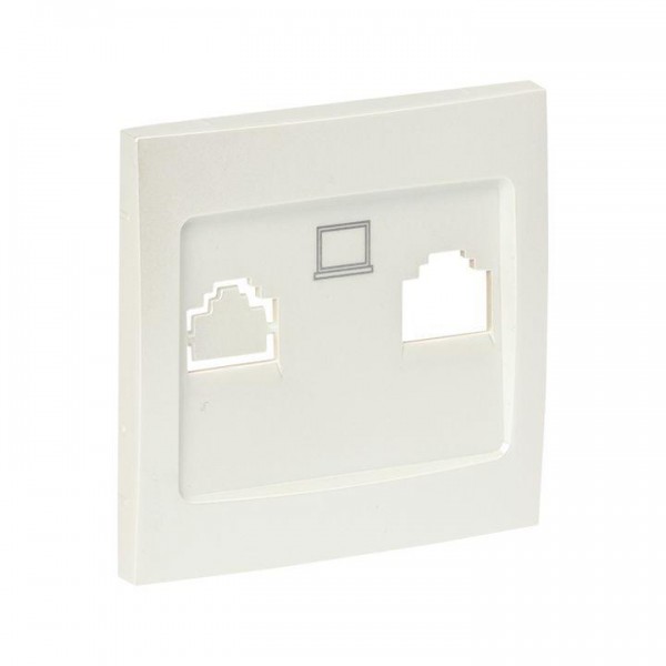  Панель лицевая Валенсия для розетки 1-м RJ-45 жемчуг PROxima EKF ESK01-L-035-50 