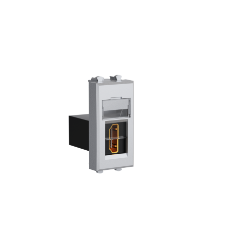  Розетка HDMI модульная 1мод. тип А-А Avanti "Закаленная сталь" DKC 4404251 