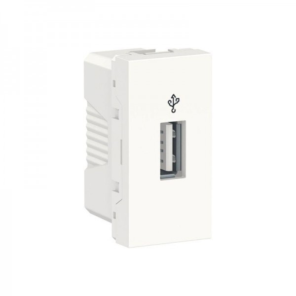  Коннектор USB 1-мод. UNICA MODULAR бел. SchE NU342918 