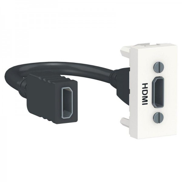  Розетка HDMI 1-мод. UNICA MODULAR бел. SchE NU343018 