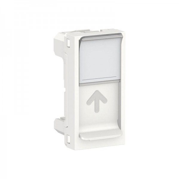  Панель лицевая 1-мод. UNICA MODULAR одиночная RJ45 без коннектора бел. SchE NU941018 