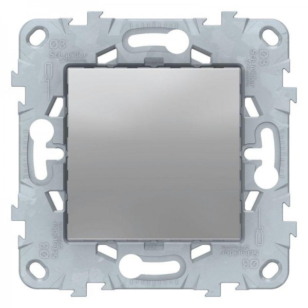  Заглушка UNICA NEW 45х45 алюм. SchE NU586630 