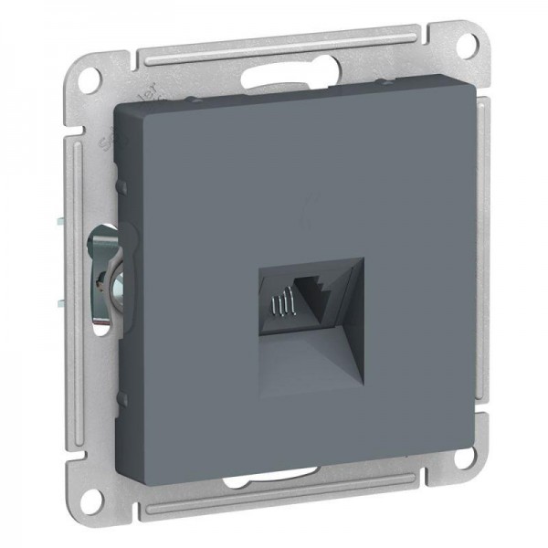  Механизм розетки телефонной 1-м СП AtlasDesign RJ11 грифель SchE ATN000781 