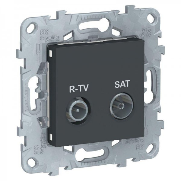  Механизм розетки R-TV/SAT UNICA NEW одиноч. антрацит SchE NU545454 