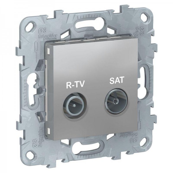  Механизм розетки R-TV/SAT UNICA NEW оконечная алюм. SchE NU545530 