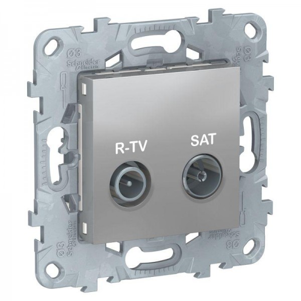  Механизм розетки R-TV/SAT UNICA NEW одиноч. алюм. SchE NU545430 