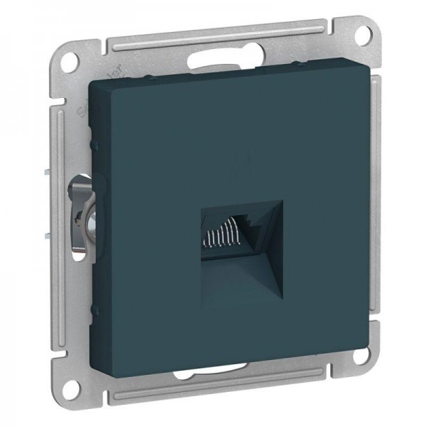  Механизм розетки компьютерной AtlasDesign RJ45 изумруд SchE ATN000883 