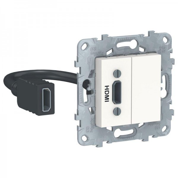  Механизм розетки HDMI UNICA NEW бел. SchE NU543018 