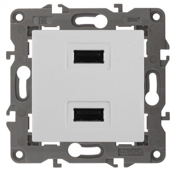  Устройство зарядное USB 14-4110-01 5В-2100мА Elegance бел. ЭРА Б0034358 