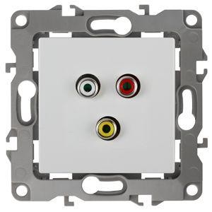  Розетка 12-3113-01 RCA бел. ЭРА Б0027471 